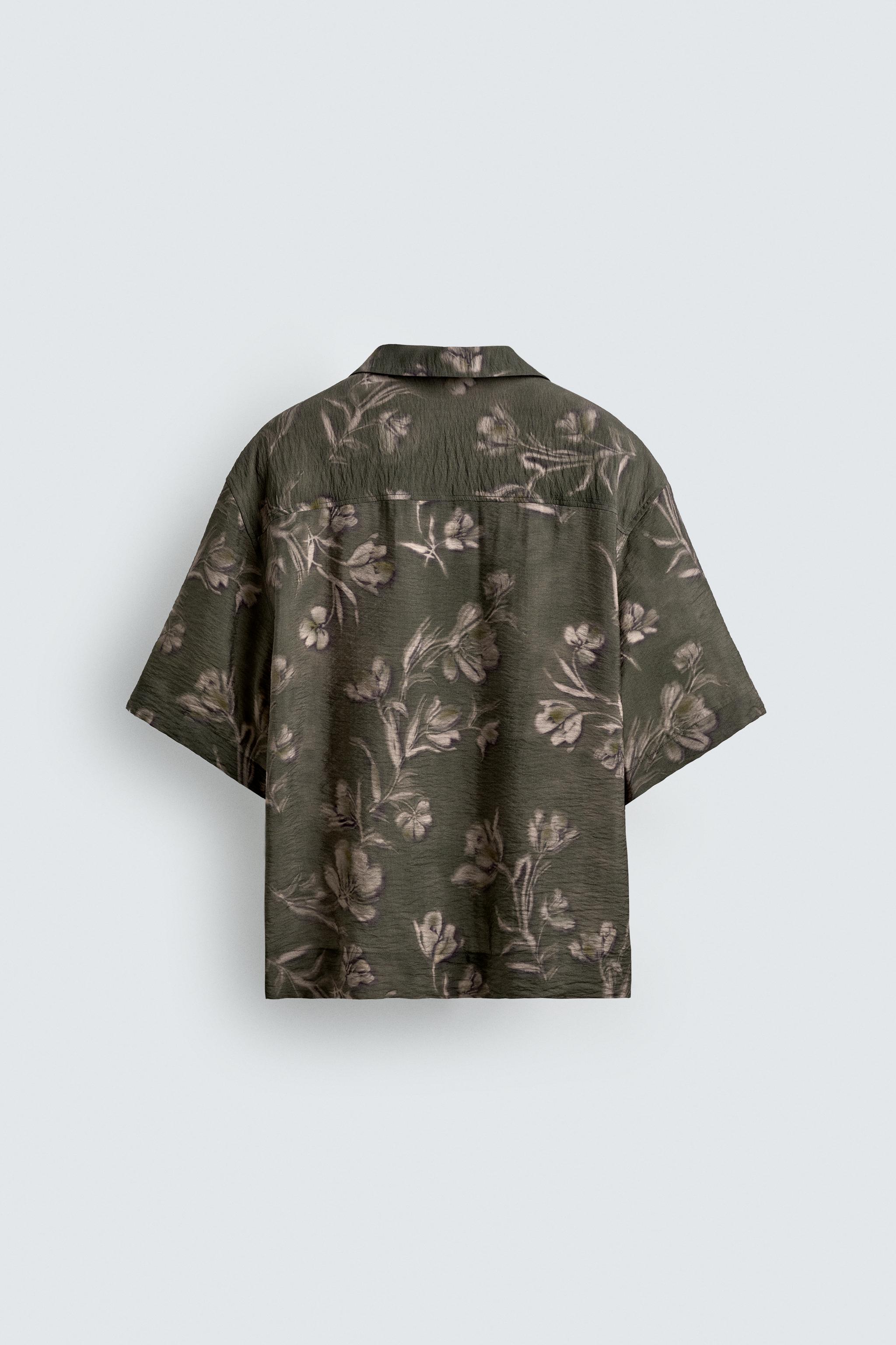 RELAXED FIT FLORAL PRINT SHIRT